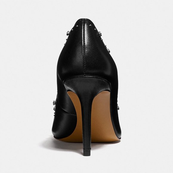 NEW! Authentic Coach Black leather Pump Shoes, Size 10B - Picture 8 of 12